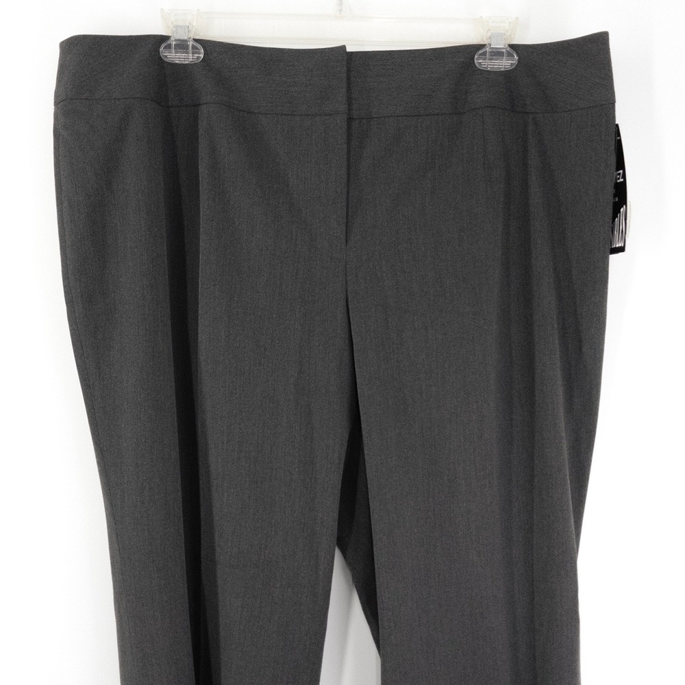 Peter Nygard Women's Size 20 Pull On Dress Pants Heather Charcoal Stretch NWT - Picture 3 of 8
